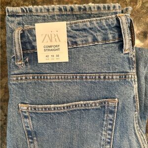 NWT Zara Comfort Straight Denim Jeans